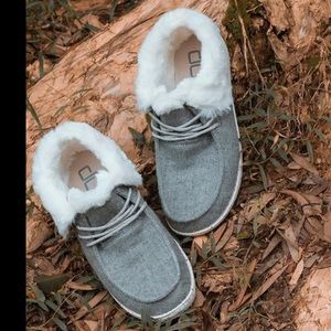 Heydude fuzzy shoes